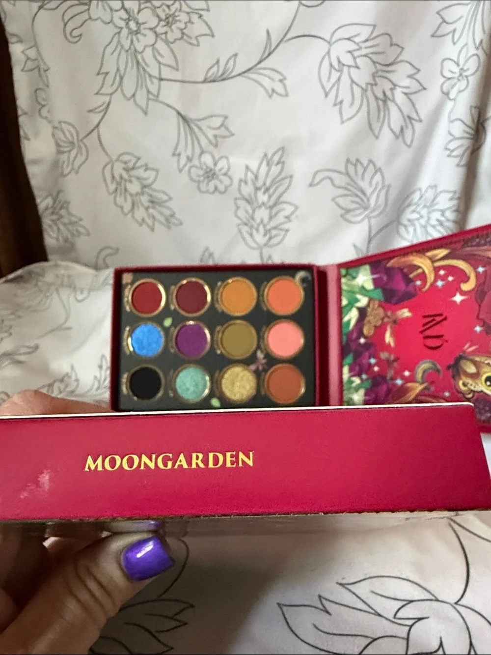 Kat Von D Moongarden Eyeshadow Palette — Red, Gold, Blue, Purple